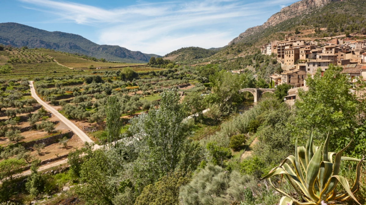Picturesque priorat village of Vilella Baixa. Tarragona, Catalonia, Spain