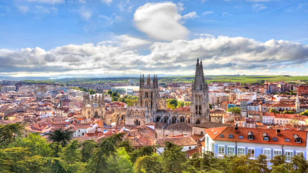 an image of city view in Burgos, Spain